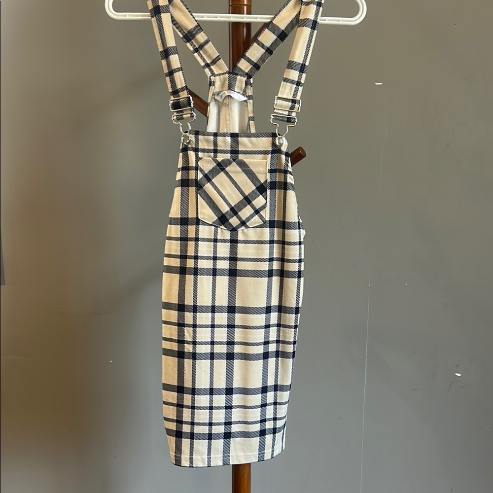 Plaid Suspender Dress